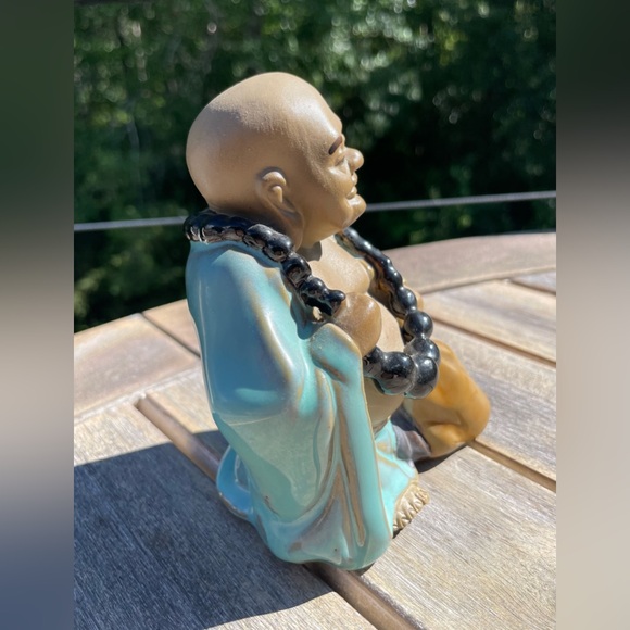 Chinese Mudman Budai Monk, Laughing Buddha, Wanjiang, Shiwan, China Mud Man - Picture 4 of 7